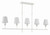 Broche Five Light Chandelier (537-MT)