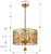 Layla Five Light Chandelier (545-GA)