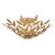 Crystorama - 560-GA - Four Light Semi Flush Mount - Broche - Antique Gold