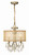 Crystorama - 5623-AB - Three Light Mini Chandelier - Hampton - Antique Brass