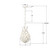 Broche Three Light Chandelier (565-MT)