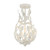 Crystorama - 565-MT_CEILING - Three Light Semi Flush Mount - Broche - Matte White