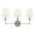 Crystorama - 573-OP-SA - Three Light Bath - Broche - Antique Silver