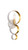 Crystorama - 581-MT-GA - One Light Wall Sconce - Luna - Matte White + Antique Gold