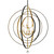 Crystorama - 587-EB-GA - Nine Light Chandelier - Luna - English Bronze + Antique Gold