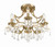 Cedar Five Light Semi Flush Mount (5930-VG-CL-MWP)