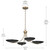 Palmela Four Light Chandelier/Semi Flush (52854CPZBK)