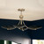 Palmela Four Light Chandelier/Semi Flush (52854CPZBK)