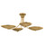 Palmela Four Light Chandelier/Semi Flush (52854LBR)