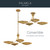 Palmela Four Light Chandelier/Semi Flush (52854LBR)
