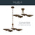 Palmela Four Light Chandelier/Semi Flush (52854LBRLBZ)