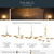 Palmela Four Light Chandelier (52855LBR)