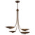 Palmela Four Light Chandelier (52855LBRLBZ)
