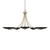 Palmela Five Light Chandelier (52856CPZBK)
