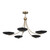 Palmela Five Light Chandelier (52856CPZBK)