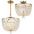 Crystorama - 604-GA_CEILING - Four Light Semi Flush Mount - Rylee - Antique Gold