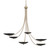 Palmela Six Light Chandelier (52857CPZBK)