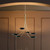 Palmela Six Light Chandelier (52857CPZBK)