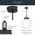 Andorra One Light Pendant (52867BK)