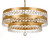 Crystorama - 6108-GA - Six Light Chandelier - Perla - Antique Gold