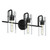 Kichler - 55252BK - Three Light Bath - Niccol - Black