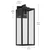 Branner One Light Outdoor Wall Mount (59113BKTDS)