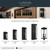 Lundon Three Light Outdoor Wall Mount (59163BK)