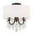 Crystorama - 6623-MK-CL-MWP_CEILING - Three Light Semi Flush Mount - Othello - Matte Black