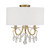 Crystorama - 6623-VG-CL-MWP_CEILING - Three Light Semi Flush Mount - Othello - Vibrant Gold