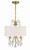 Crystorama - 6623-VG-CL-SAQ - Three Light Chandelier - Othello - Vibrant Gold