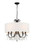 Crystorama - 6625-MK-CL-MWP - Five Light Chandelier - Othello - Matte Black