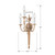 Loxley Three Light Wall Sconce (663-MB)