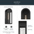 Marea One Light Outdoor Wall Mount (59201BKT)