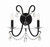 Crystorama - 6822-MK-CL-MWP - Two Light Wall Sconce - Othello - Matte Black