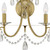 Othello Two Light Wall Sconce (6822-VG-CL-SAQ)