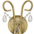 Othello Two Light Wall Sconce (6822-VG-CL-SAQ)