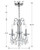 Othello Three Light Mini Chandelier (6823-CH-CL-MWP)