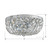 Waltham Three Light Flush Mount (712-CH-CL-SAQ)