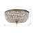 Waltham Three Light Flush Mount (712-EB-CL-SAQ)