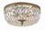 Crystorama - 714-OB-CL-SAQ - Three Light Flush Mount - Waltham - Olde Brass