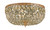 Crystorama - 714-OB-GT-MWP - Three Light Flush Mount - Waltham - Olde Brass