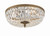Crystorama - 716-OB-CL-SAQ - Three Light Flush Mount - Waltham - Olde Brass