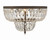 Waltham Four Light Flush Mount (718-EB-CL-MWP)