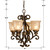 Norwalk Four Light Mini Chandelier (7404-BU)