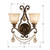 Norwalk Two Light Wall Sconce (7502-BU-GT-MWP)