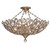 Crystorama - 7587-DT_CEILING - Five Light Semi Flush Mount - Sterling - Distressed Twilight