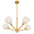 Adelyn Five Light Chandelier (ADEL5030GFL)
