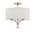 Crystorama - 8005-PN_CEILING - Three Light Semi Flush Mount - Mirage - Polished Nickel