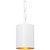 Crystorama - 8680-MT-GA - One Light Mini Chandelier - Alston - Matte White + Antique Gold