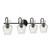 Quoizel - HLL8630MBK - Four Light Vanity - Hollis - Matte Black